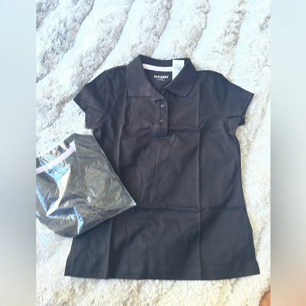 Classic Black Polo Girl Uniform Top - Picture 6 of 6
